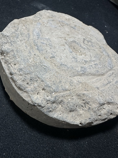 古玩陶瓷灰陶瓦當，注意品相真品鑒賞圖