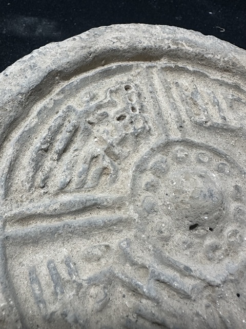 古玩陶瓷灰陶瓦當，注意品相真品鑒賞圖