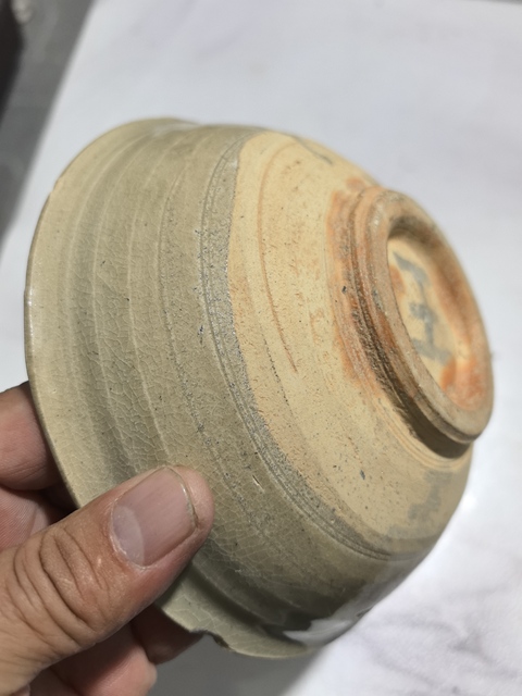 古玩陶瓷 澀圈圈足疊燒工藝碗真品鑒賞圖