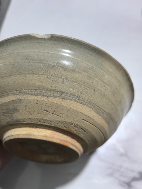 古玩陶瓷 澀圈圈足疊燒工藝碗真品鑒賞圖