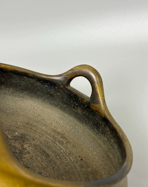 古玩銅器銅沖天耳爐真品鑒賞圖