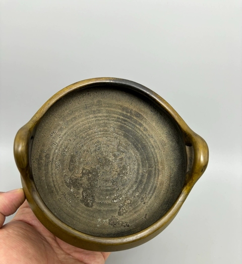 古玩銅器銅沖天耳爐真品鑒賞圖