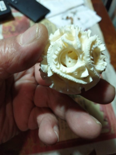 古玩雜項牙雕套球真品鑒賞圖