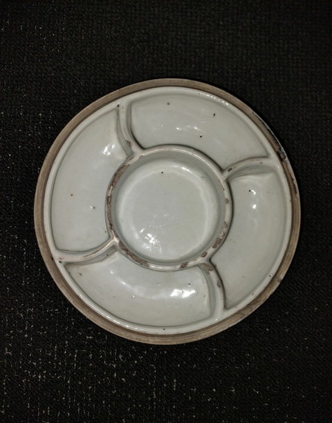 古玩陶瓷花鳥紋盤真品鑒賞圖