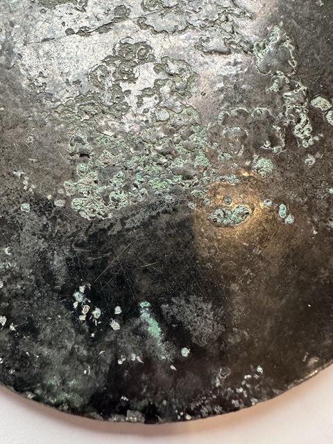 古玩銅器漢代龍虎紋鏡真品鑒賞圖