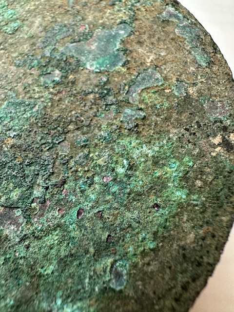 古玩銅器漢代簡化規矩鏡真品鑒賞圖