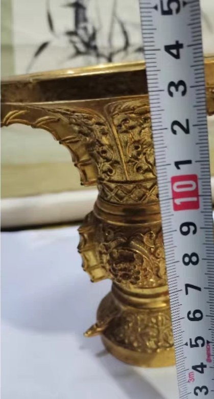 古玩銅器花觚真品鑒賞圖