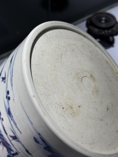 古玩陶瓷青花山水人物筆海真品鑒賞圖