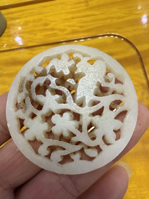 古玩玉器和田玉雕“喜上眉梢”佩真品鑒賞圖