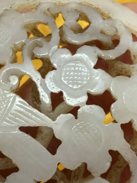 古玩玉器和田玉雕“喜上眉梢”佩真品鑒賞圖