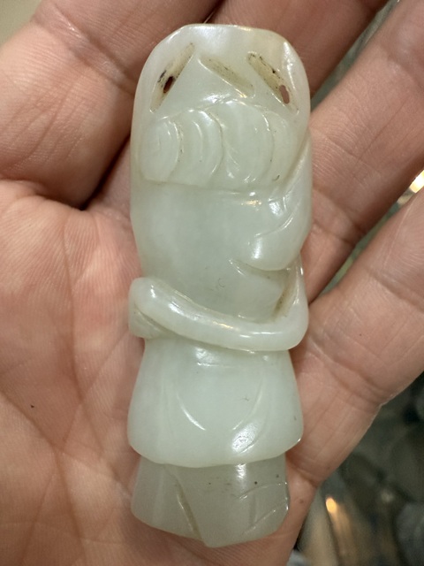 古玩玉器和田玉雕“童子”真品鑒賞圖