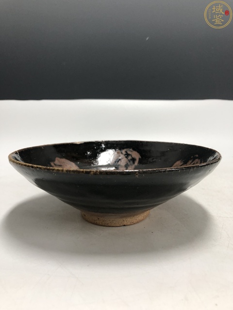 古玩陶瓷明代?黑釉鐵銹斑碗拍賣，當前價格2277元