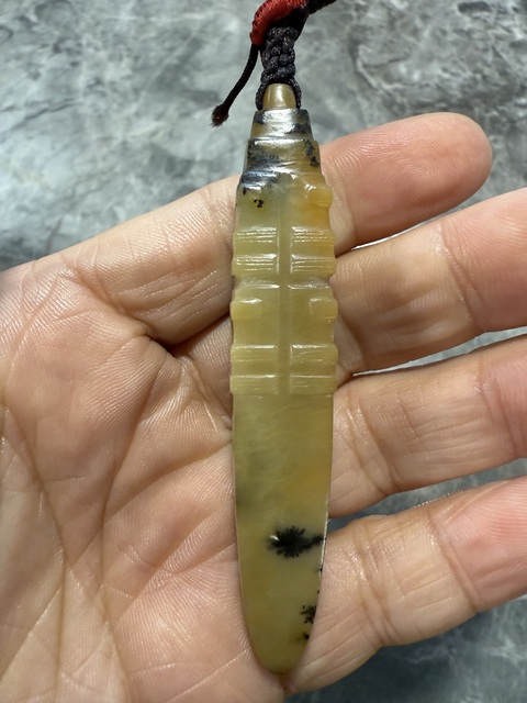 古玩玉器仿“良渚文化”錐形器真品鑒賞圖