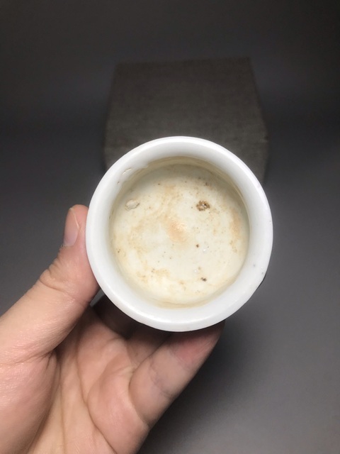 古玩陶瓷白釉香爐真品鑒賞圖