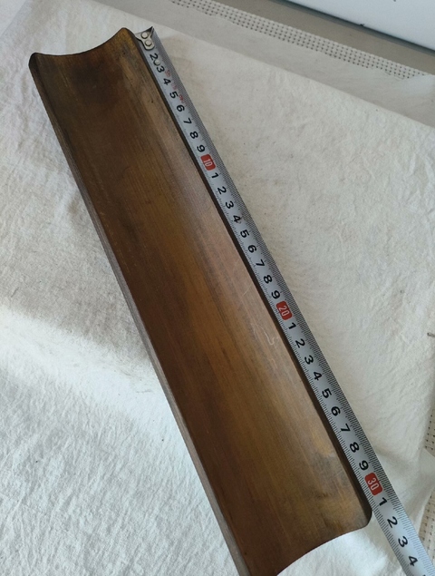 古玩雜項竹雕臂擱真品鑒賞圖