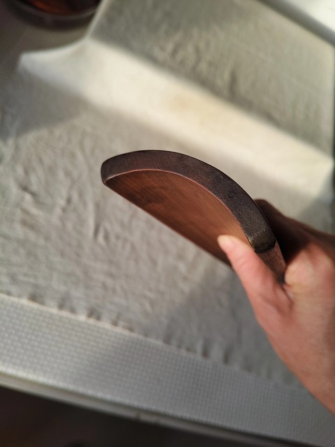 古玩雜項竹雕臂擱真品鑒賞圖