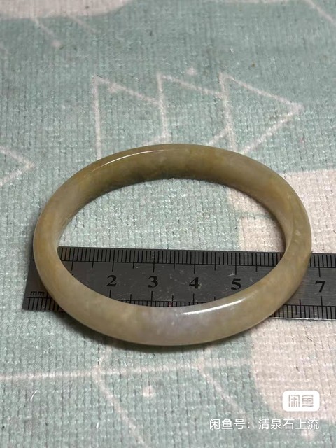 古玩玉器翡翠手鐲真品鑒賞圖