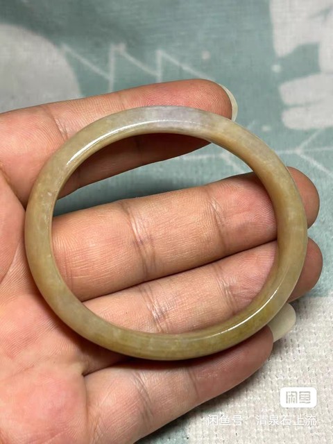 古玩玉器翡翠手鐲真品鑒賞圖