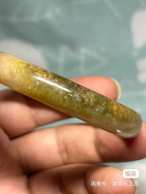 古玩玉器翡翠手鐲真品鑒賞圖