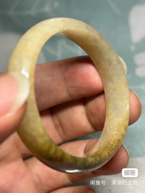 古玩玉器翡翠手鐲真品鑒賞圖