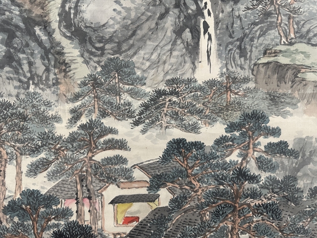 古玩字畫茂窠清泉圖真品鑒賞圖