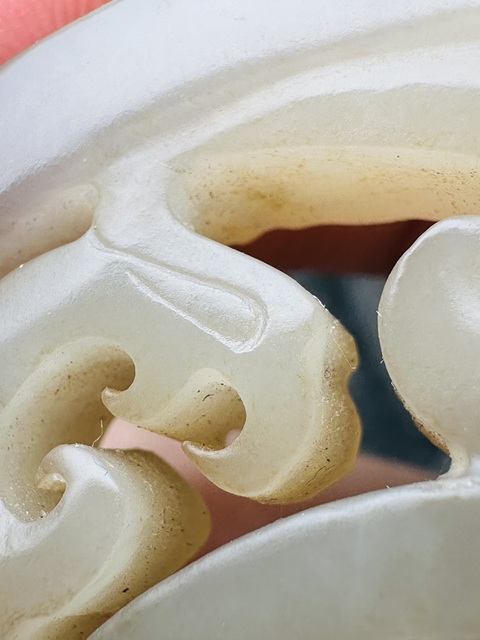 古玩玉器和田玉雕“龍紋佩”真品鑒賞圖