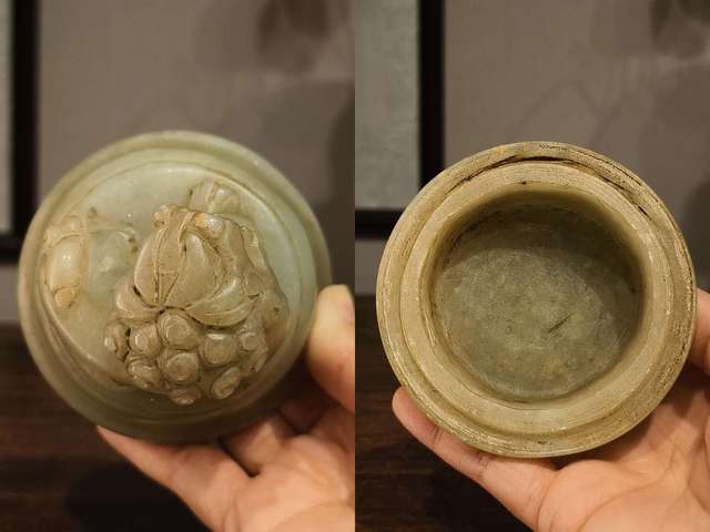 古玩玉器岫玉香爐真品鑒賞圖