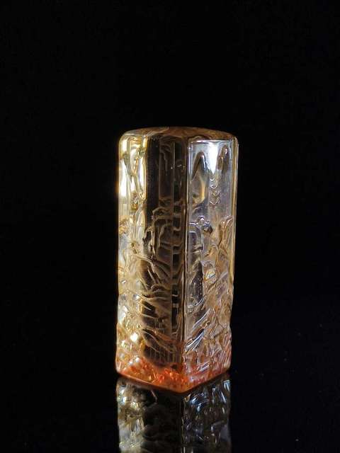 古玩玉器水晶雕“山水印章”真品鑒賞圖