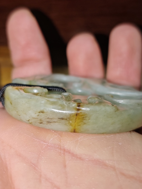 古玩玉器和田玉雕“螭龍紋璧”真品鑒賞圖