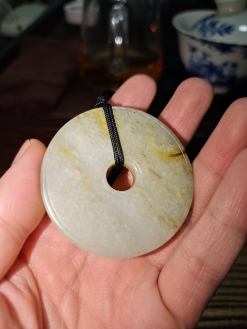 古玩玉器和田玉雕“螭龍紋璧”真品鑒賞圖