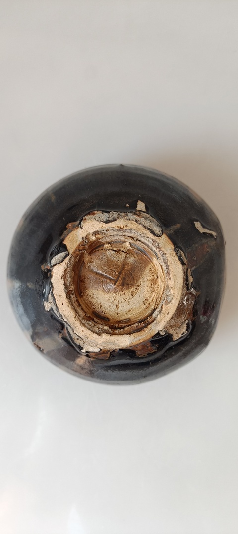 古玩陶瓷磁州窯鐵銹斑線條罐拍賣，當前價格10000元