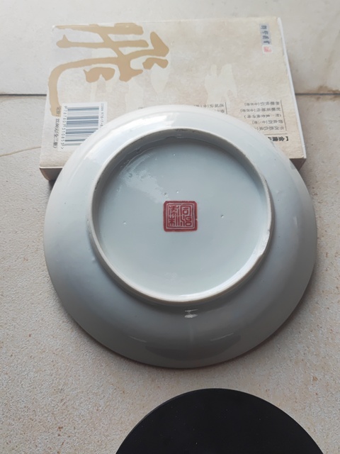 古玩陶瓷粉彩人物故事紋盤真品鑒賞圖