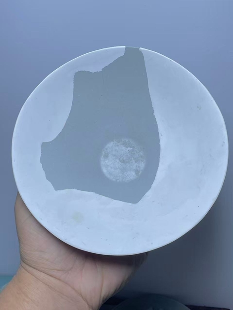 古玩陶瓷汝窯水洗真品鑒賞圖