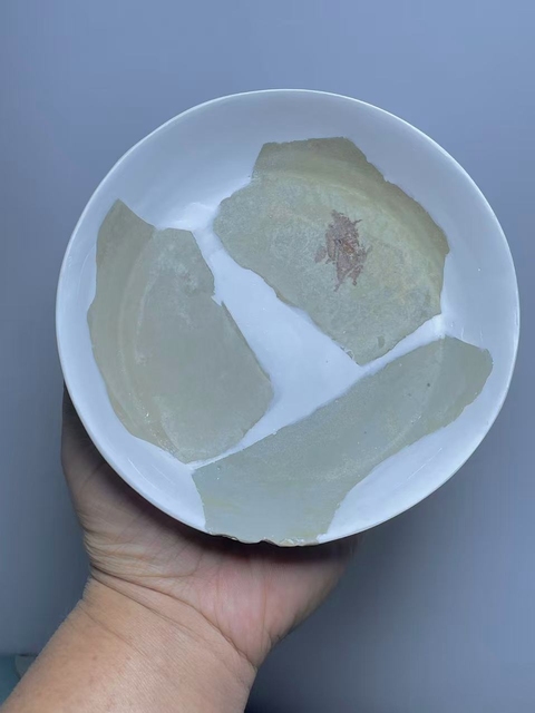 古玩陶瓷汝窯水洗真品鑒賞圖