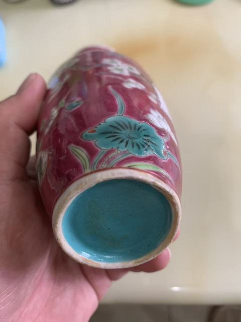 古玩陶瓷粉彩瓶真品鑒賞圖