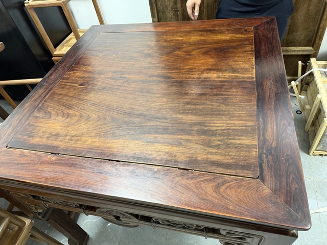 古玩雜項八仙桌真品鑒賞圖