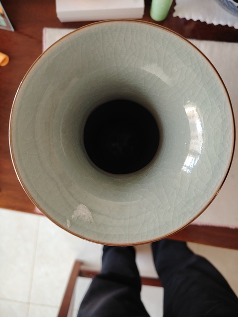 古玩陶瓷色釉觀音瓶真品鑒賞圖