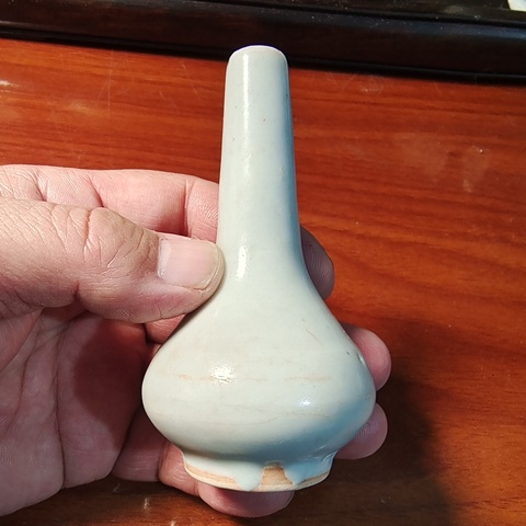 古玩陶瓷白釉瓶真品鑒賞圖