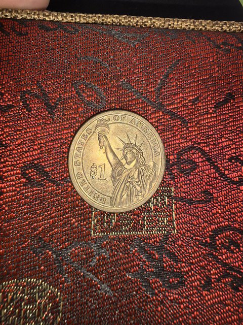 古玩錢幣美國總統約翰昆西亞當斯一美元硬幣真品鑒賞圖