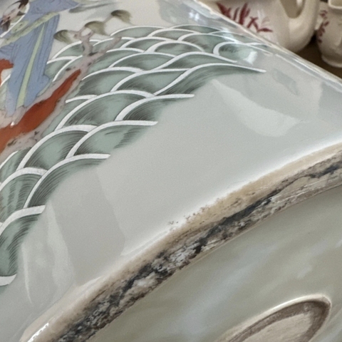 古玩陶瓷八仙圖粉彩罐真品鑒賞圖