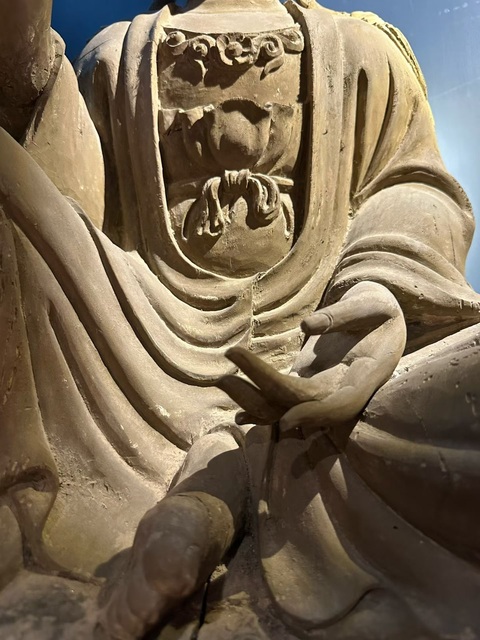 古玩雜項木雕無畏（開手）觀音（老木改裝新雕）真品鑒賞圖