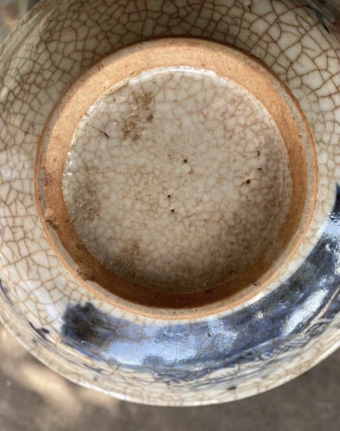 古玩陶瓷哥釉青花碗真品鑒賞圖