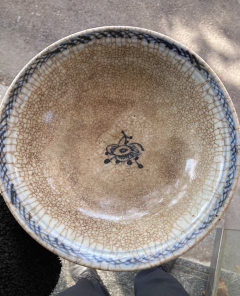 古玩陶瓷哥釉青花碗真品鑒賞圖