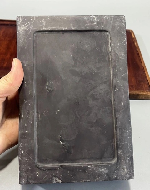 古玩雜項松鶴紋硯真品鑒賞圖