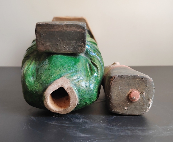 古玩陶瓷明三彩人物俑真品鑒賞圖