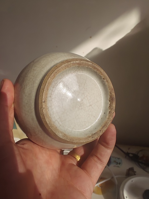 古玩陶瓷哥釉小罐真品鑒賞圖