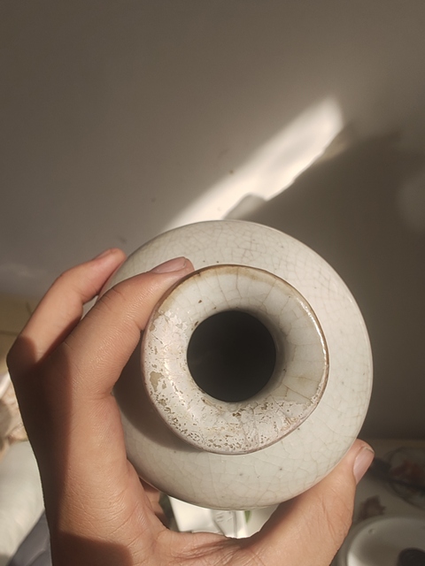 古玩陶瓷哥釉小罐真品鑒賞圖