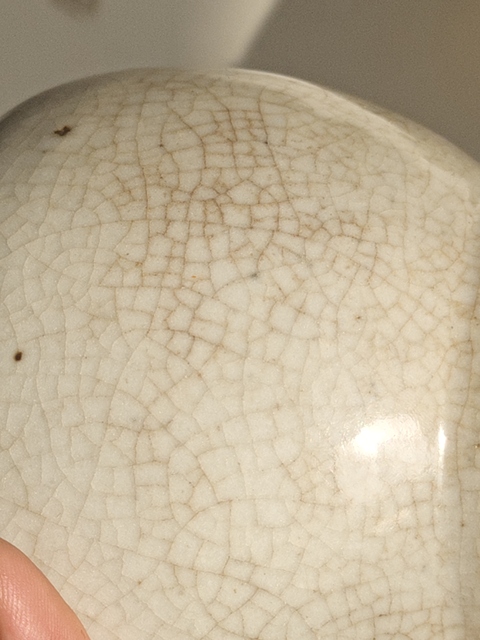 古玩陶瓷哥釉小罐真品鑒賞圖