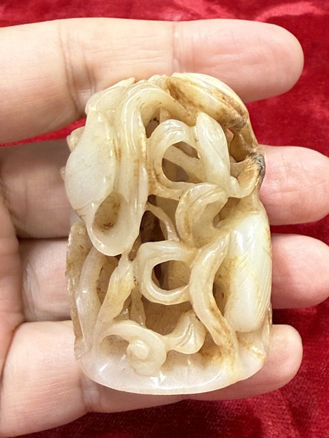 古玩玉器做舊仿古“玉爐頂”真品鑒賞圖