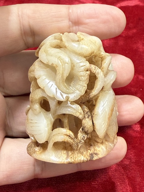 古玩玉器做舊仿古“玉爐頂”真品鑒賞圖